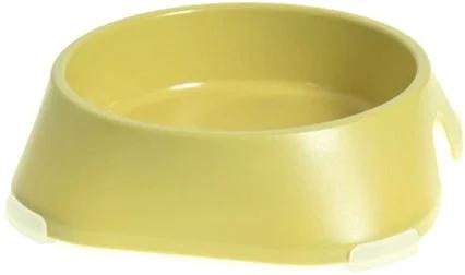 Посуд для собак Fiboo Миска з антиковзаючими накладками L жовта (FIB0119)