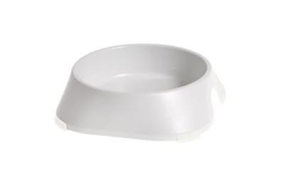 Посуд для собак Fiboo Миска з антиковзаючими накладками M біла (FIB0111)