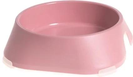 Посуд для собак Fiboo Миска з антиковзаючими накладками M рожева (FIB0108)