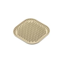 Універсальний посуд для тварин Fiboo Fiboowl Spiky килимок для злизування ласощів та їжі, 19х19 см бежевий (FIB0233)