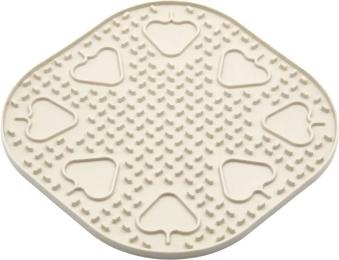 Універсальний посуд для тварин Fiboo Snoopy килимок для злизування ласощів та їжі, 25х25 см бежевий (FIB0254)