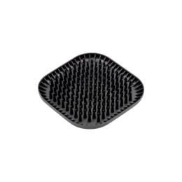 Універсальний посуд для тварин Fiboo Fiboowl Spiky килимок для злизування ласощів та їжі, 19х19 см чорний (FIB0232)