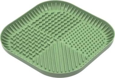 Універсальний посуд для тварин Fiboo Fiboowl килимок для злизування ласощів та їжі, L зелений (FIB0227)