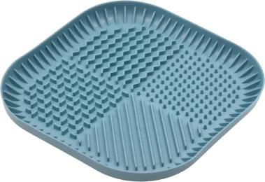 Універсальний посуд для тварин Fiboo Fiboowl килимок для злизування ласощів та їжі, L синій (FIB0229)