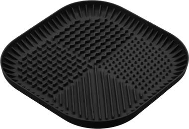 Універсальний посуд для тварин Fiboo Fiboowl килимок для злизування ласощів та їжі, L чорний (FIB0224)