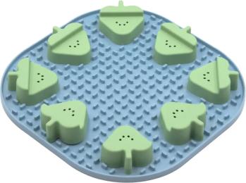 Універсальний посуд для тварин Fiboo Snoopy + fibnoose килимок для злизування ласощів і їжі з елементами гри, синій (FIB0265)