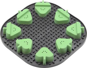 Універсальний посуд для тварин Fiboo Snoopy + fibnoose килимок для злизування ласощів і їжі з елементами гри, темно-сірий (FIB0260)