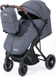 Коляска прогулянкова Kidilo 6530B dark grey (чохол+сумка)