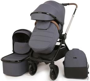 Коляска універсальна 2в1 Kidilo D900 dark grey