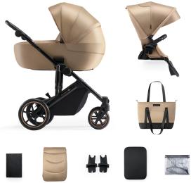 Універсальна коляска 2 в 1 Kinderkraft Prime 2 Sandrose Beige (KSPRIM02BEG2000)