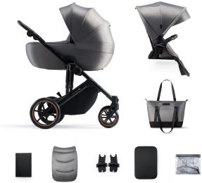 Універсальна коляска 2 в 1 Kinderkraft Prime 2 Shadow Grey (KSPRIM02GRY2000)