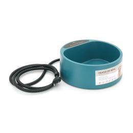 Миска для води Merlion, LS-1601, з підігрівом, для тварин, ABS, підвісна, кругла, зелений