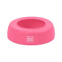 Посуд для собак WAUDOG Silicone Миска-непроливайка 1 л рожева (50797)