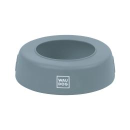 Посуд для собак WAUDOG Silicone Миска-непроливайка 750 мл сіра (507811)