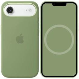 Чохол-накладка Infinity Silicone case (AAA) with Magsafe and Animation для Apple iPhone 17 Air (6.5) Light Moss