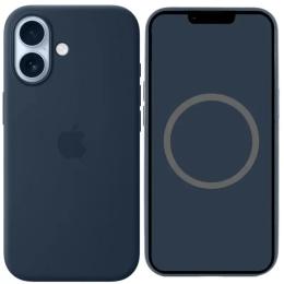 Чохол-накладка Infinity Silicone case (AAA) with Magsafe and Animation для Apple iPhone 17 (6.3) Midnight