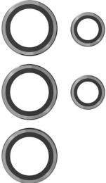 Захисне скло для камери Monblan Metal Ring Series для Samsung Galaxy S24 Ultra Gray