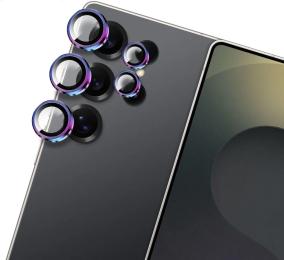 Захисне скло для камери Monblan Metal Ring Series для Samsung Galaxy S25 Ultra Rainbow