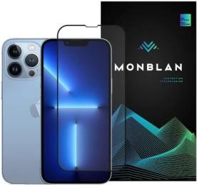 Захисне скло Monblan для iPhone 13/13 Pro/14 2.5D Anti Static 0.26mm Black