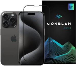 Захисне скло Monblan для iPhone 15 Pro 2.5D Anti Static 0.26mm Dust-Proof Black