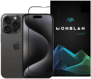 Захисне скло Monblan для iPhone 16 Plus/15 Plus/14 Pro Max 2.5D Anti Static 0.26mm Dust-Proof Black