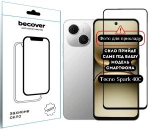 Захисне скло BeCover для Tecno Spark 40C 4G (KM4k) (714371) Black