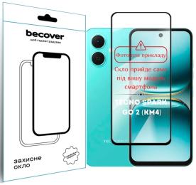 Захисне скло BeCover для Tecno Spark Go 2 (KM4) (714369) Black