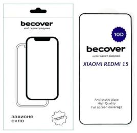 Захисне скло BeCover для Xiaomi Redmi 15 10D (713906) Black