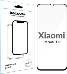 Захисне скло BeCover для Xiaomi Redmi 15С 4G/5G (713907) Black