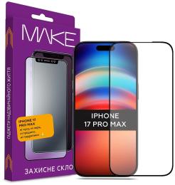 Захисне скло MakeFuture MAKE для Apple iPhone 17 Pro Max Black