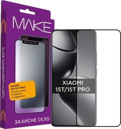 Захисне скло MakeFuture для Xiaomi 15T/15T Pro (MGF-X15T/15TP) Black