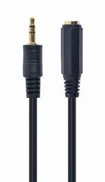 Аудіо-кабель Cablexpert CCA-421S mini-jack 3.5(тато)mini-jack 3.5(мама), 5m Black