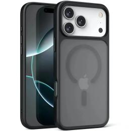 Чохол-накладка EpiK TPU + PC Metal Buttons with MagSafe для Apple iPhone 17 Pro (6.3) Black
