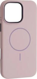 Чохол-накладка Infinity Liquid Silicone Case Metal Camera MagSafe для iPhone 16 Pro Max Morandi Purple