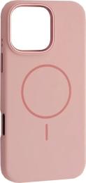 Чохол-накладка Infinity Liquid Silicone Case Metal Camera MagSafe для iPhone 16 Pro Max Pink