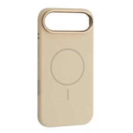 Чохол-накладка Infinity Liquid Silicone Case Metal Camera MagSafe для iPhone 17 Air Antique White