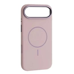 Чохол-накладка Infinity Liquid Silicone Case Metal Camera MagSafe для iPhone 17 Air Morandi Purple