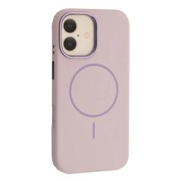 Чохол-накладка Infinity Liquid Silicone Case Metal Camera MagSafe для iPhone 17 Morandi Purple