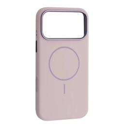 Чохол-накладка Infinity Liquid Silicone Case Metal Camera MagSafe для iPhone 17 Pro Max Morandi Purple