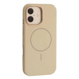 Чохол-накладка Infinity Liquid Silicone Case Metal Camera MagSafe для iPhone 17 Antique White