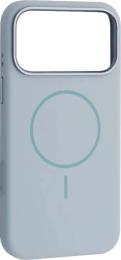 Чохол-накладка Infinity Liquid Silicone Case Metal Camera MagSafe для iPhone 17 Pro Sky Blue