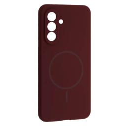 Чохол-накладка Infinity Silicone Case luxury + MagSafe for Samsung A36 5G Plum