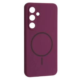 Чохол-накладка Infinity Silicone Case luxury + MagSafe for Samsung S24 FE Purple