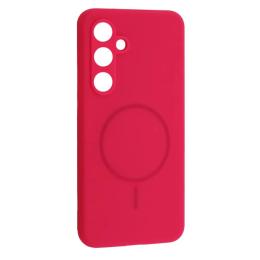 Чохол-накладка Infinity Silicone Case luxury + MagSafe for Samsung S25 Firefly Rose