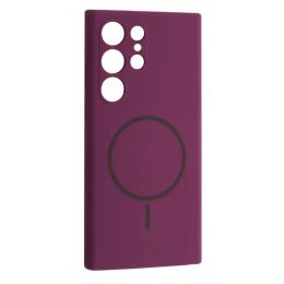 Чохол-накладка Infinity Silicone Case luxury + MagSafe for Samsung S25 Ultra Purple