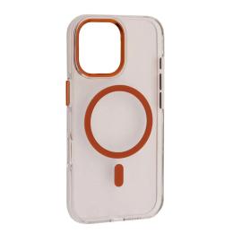 Чохол-накладка Infinity Silver Shield Magsafe for iPhone 17 Transparent Orange