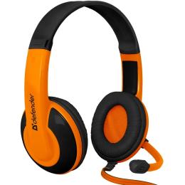 Накладні навушники Defender Warhead G-120 Black Orange