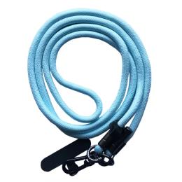 Ремінець для смартфона Infinity LONG (150см) 8mm Light Blue з карабіном + тримач для чохлів (універсальний)