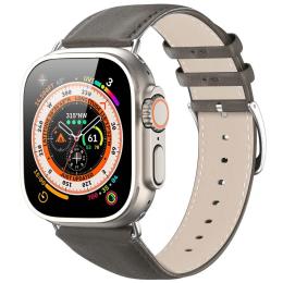 Ремінець для смарт-годинника Dux Ducis Leather Strap Classic для Apple Watch 38/40/41/42mm (ser.10) Gray