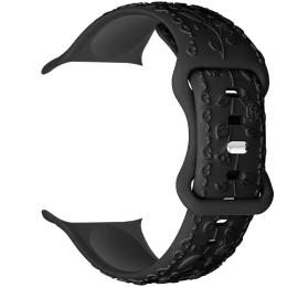 Ремінець для смарт-годинника Hoco WA30 Flexible series 3D solid color silicone strap для Apple watch 38/40/41mm Black